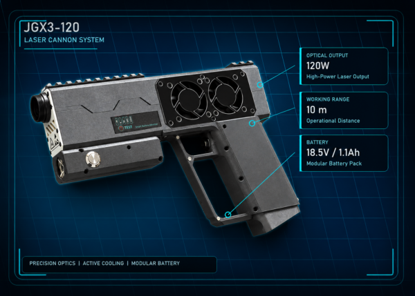 JGX3-120 big laser cannon system 130W class 10 meter range product image