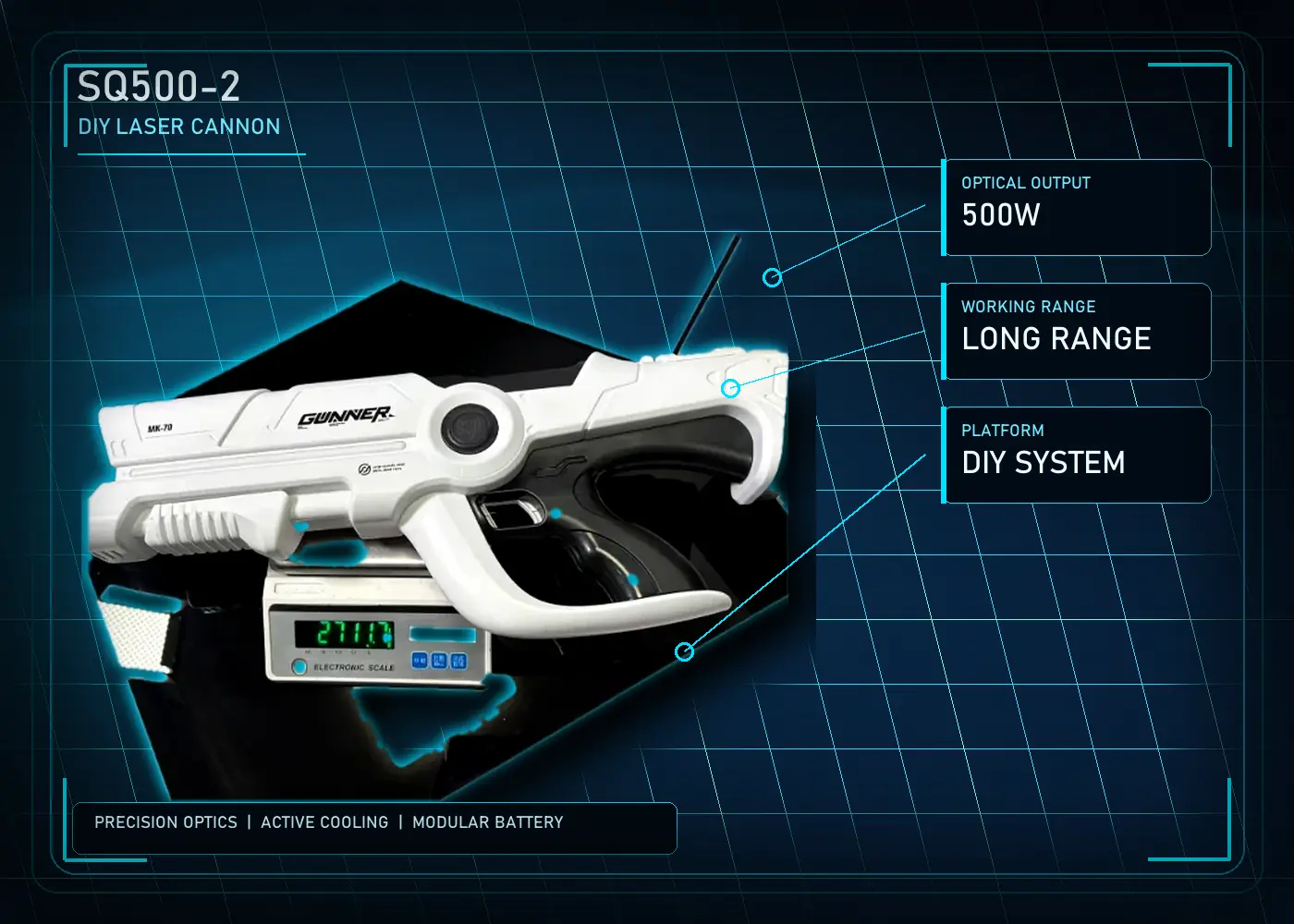 SQ500-2 DIY Laser Cannon
