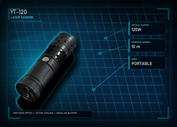 YT120 portable laser cannon high power 120W product image