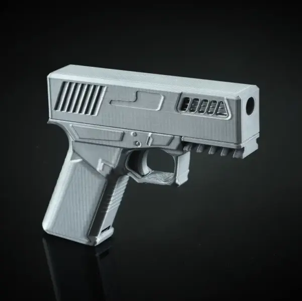DC-40 mini laser cannon silver color side angle