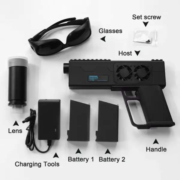 JGX3-120 laser cannon system black color two batteries included