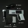 JGX3-120 laser cannon system silver color single battery option